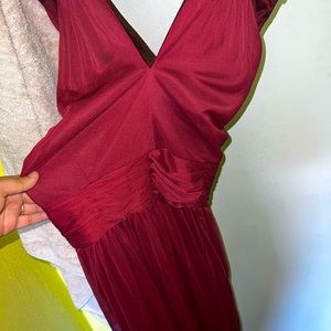 Formal Maroon Dress, Only Worn Once!